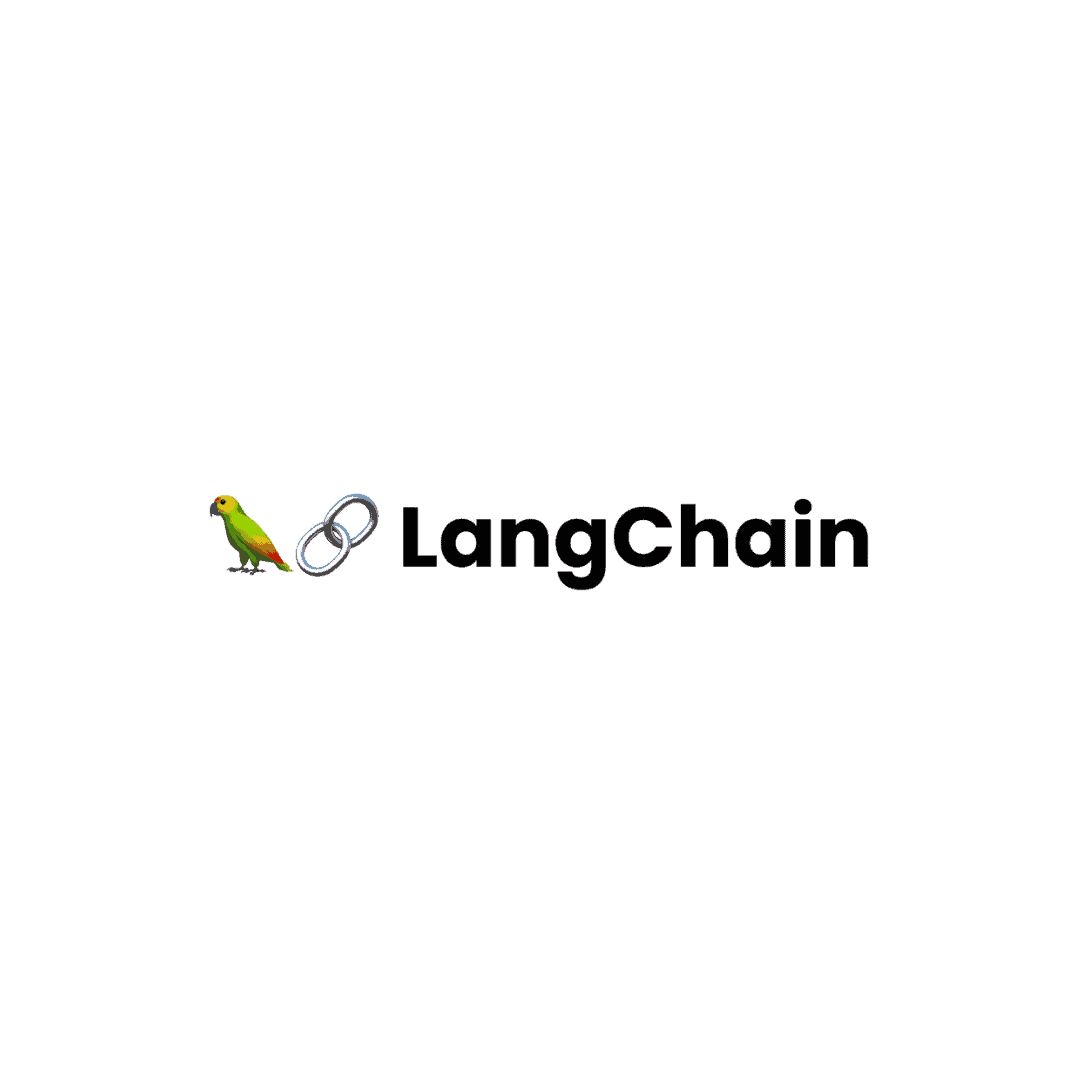 Logo von LangChain mit Papagei und Kettenglied.