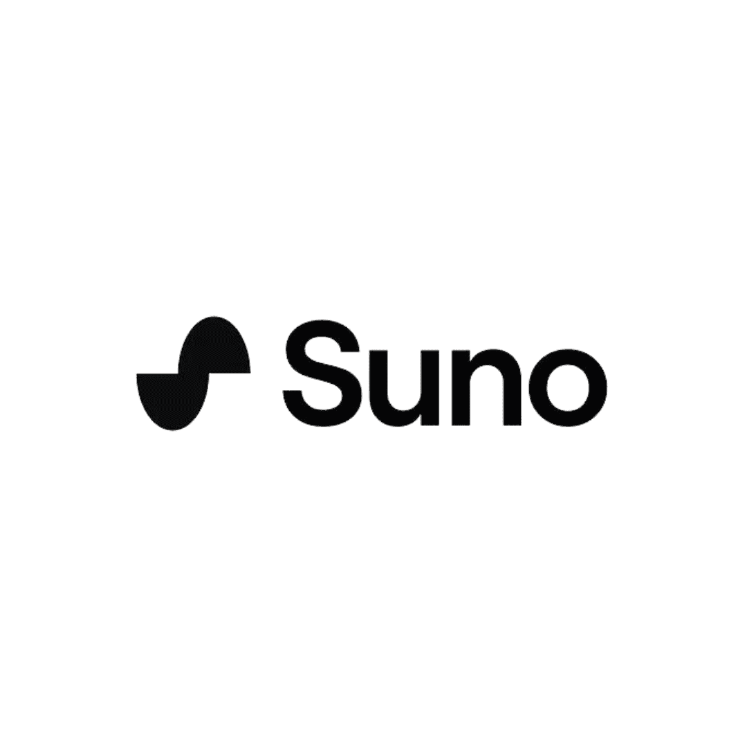 Logo der Marke "Suno" in Schwarzweiß.
